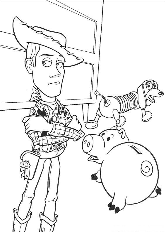 Plansa de colorat cu Toy Story 75 134